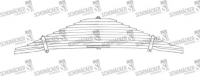 4350 Рессора VOLVO зад 11*26*75(815+815) Fa-49