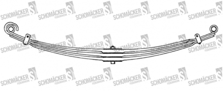 3060 Рессора SCANIA пер 3*26*90(910+910) Bf-M28*4в / Br-M28*4в / Fa-160